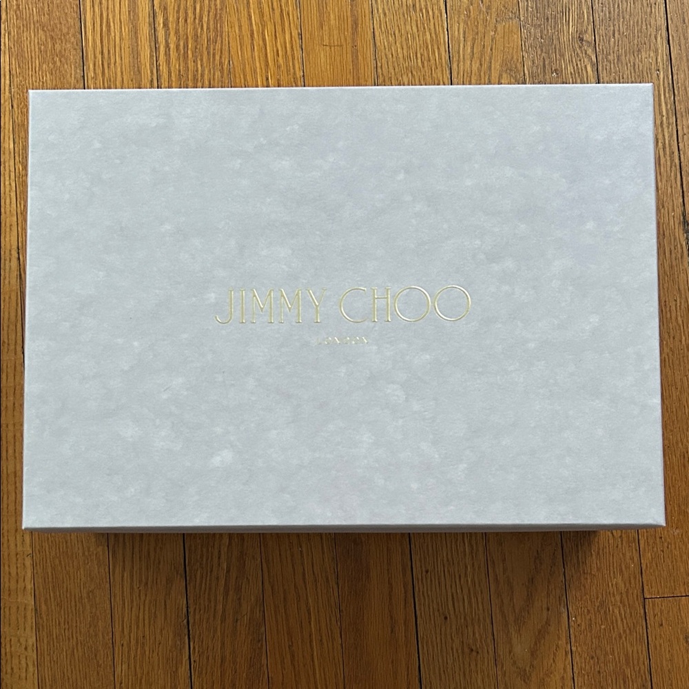 JIMMY CHOO Black Leather Seia Flat Sandals - Picture 2 of 7